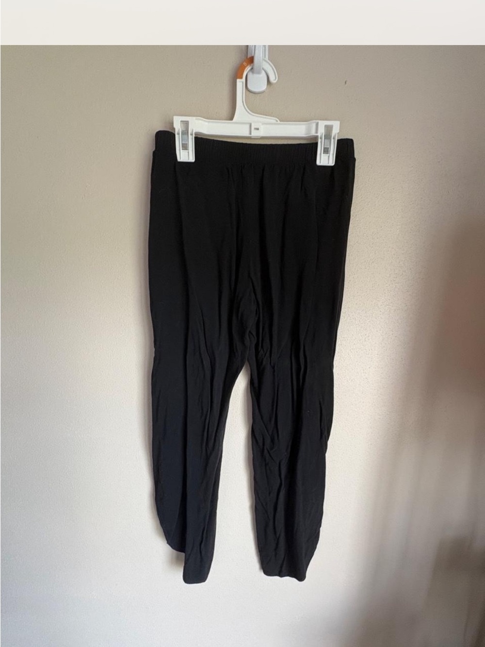 Drew black capri pants with side slits